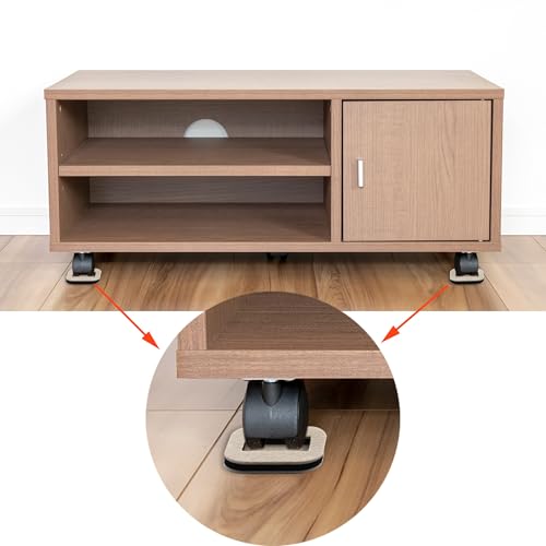 5 Pack Felt Chair Leg Floor Protectors Office Caster Pad for Preserve Hardwood Furniture Stoppers to Prevent Sliding Prevent Scratches Reduce Noise Beige