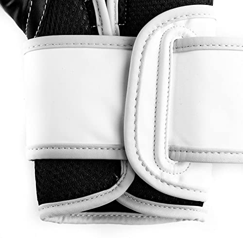 Everlast Powerlock 2 Boxing Gloves | Heavy Bag, Pro Flight | White | 16oz | Speedbag Training, Secure Fit Hook and Loop, Wrist Support, Triple-Layer Foam, Injury Prevention