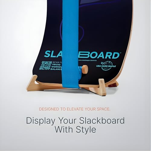 GIBBON SlackBoard, Balance Board Kids & Adults, Slackline Balance Trainer | 1 & 2 Line Options, Slack Board, Core Workout Equipment, Home Gym Training, Standing Desk Exercise, Yoga, Agility, Pilates - color: Caesar Plus with Stand