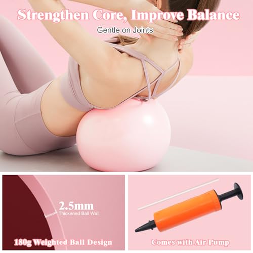 Home Pilates Essentials Kit for Women, Complete 13-in-1 Pilates Equipment Ring and Ball Set with 5 TPE Resistance Bands, Ankle Weights, 8-Shaped Pull Band, Stretch Strap and Waterproof Bag - size: 13PCS