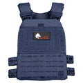 Wolf Tactical Adjustable Weighted Vest for Men & Women - Rucking, Workout, Running, Walking & CrossFit Weight Vest for Strength Training & Fitness - color: Navy Blue