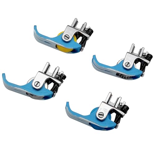 Narrow Roller Presser Foot for Industrial Single Needle Lockstitch Sewing Machine (Iron Gear Wheel) - color: Iron Gear Wheel
