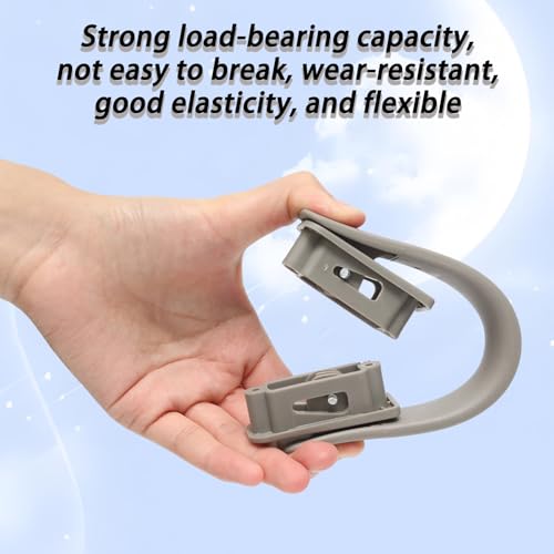 2Pcs Titanium Silver Plastic Luggage Straps with Screws, Luggage Handle Replacement, Grip Carry Strap for Repair - color: Titanium Silver