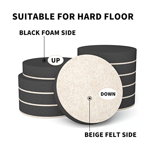 Yelanon Furniture Sliders, 20 pcs-2 1/2” Round Self-Adhesive Furniture Sliders for Hardwoods Floors, Heavy Duty Movers Sliders, Reusable Furniture Moving Pads, Floor Protectors for Carpet - size: 20pcs 2.5"