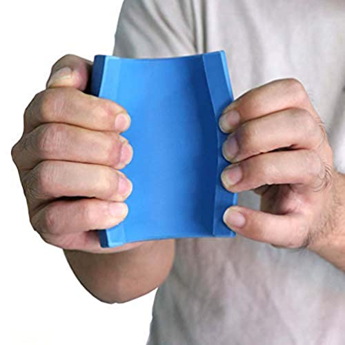Barbell Grips - Thick Dumbbell Grips Arm Blaster Adapter with High-Density Silicone Rubber, Bar Grips for Weightlifting Muscle Growth Rapidly and Hands Stress Relieve - color: Blue