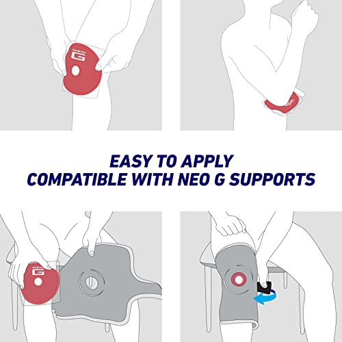 Neo G Hot and Cold Therapy Disc - Flexible Ice/Heat Pack for Injuries, Muscle Inflammation, Joint Pain, Swelling, Sprains - Reusable and Dual Function - Class 1 Medical Device - Qty 1 Disc - Blue/Red
