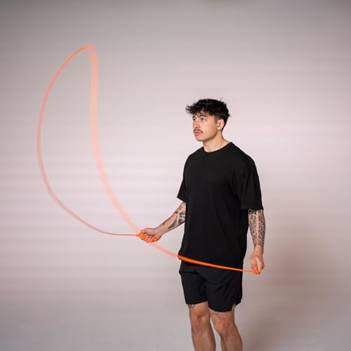 Swissskip Speed Jump Rope by Dayan Kolev, 5mm PVC Skipping Rope, Great for Beginners and Advanced Athlets, Designed for Fitness, Cardio, Boxing & CrossFit, Adjustable length with Unbreakable Handles - color: Orange