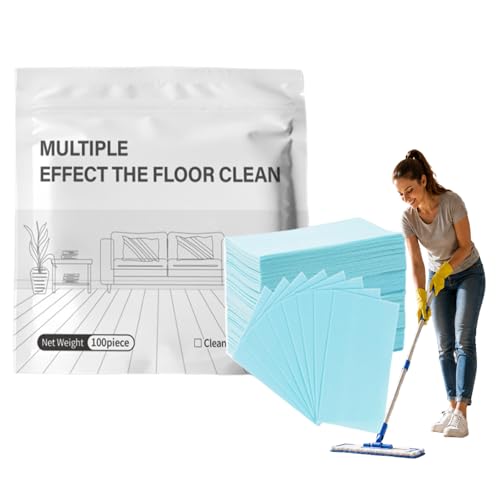 Multiple Effect The Floor Clean, 100 Piece Floor Cleaning Tablets, Multi-Effect Floors Cleaning Tablets, For Hardwood Laminate,Tile Walls Bathrooms & Kitchen,Offices (100PC) - color: 100PC