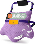 MOYOAMA Hysterectomy Pillow Post Surgery – Form-Fit Support Shield with Secure Straps, 2 Pockets, & Cozy Muff – After Hysterectomy Recovery Must-Haves, Post-Op C-Section Pillow Post Surgery Gifts - color: Majestic Violet