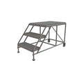Tri-Arc WLWP032436 3-Step Forward Descent Mobile Steel Work Platform, 24-Inch x 36-Inch Platform - size: 24" x 36", style: 3-Step