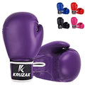 Kruzak Boxing Gloves for Men & Women, Sparring & Kickboxing Gloves, Muay Thai & MMA Gloves, 8-16 oz - color: Purple, size: 10 oz
