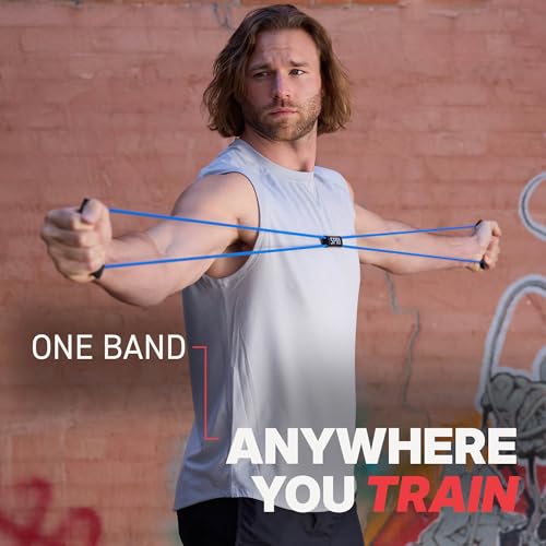 SPRI Ultra Toner Figure 8 Resistance Band with Padded Handles Great for Stretch, Exercise, Fitness Training, Yoga, Resistance Weights, Therapy, Gym or Home Workout Equipment. - size: Very Light, style: Very Light