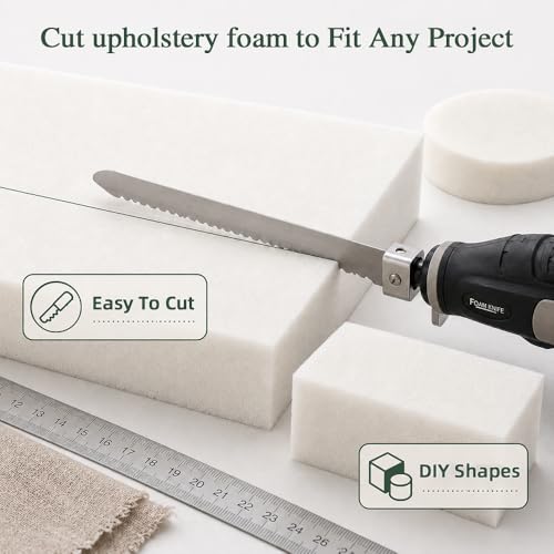 Upholstery Foam Cushion, 30ILD 2’’H x24’’W x72’’L Foam Pad, Cut-to-Size Polyurethane Foam for Cushions, Camper, Bench, Car Seat, RV Bed, Boat, DIY Foam Mat