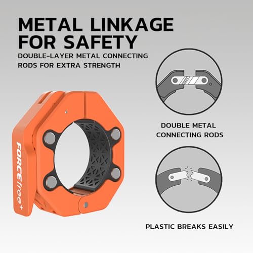 Quick Release Barbell Collars - Slim Design, Non-Slip Secure, High-Strength Durable, Magnetic Convenience - Fits 2-Inch Olympic Bars - style: PRO-OR-MAG