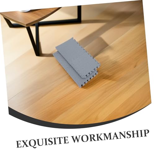 SOLUSTRE 4pcs Interlocking Exercise Mat Soft Cushioned Floor Padding for Home Gym Shock-Absorbing Floor Tiles Scratch-Resistant Padding for Workout Equipment and Appliances