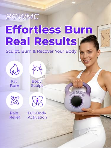 Vibration Kettlebell – 3LB Golden Weight Ideal for Women’s Fat Loss, Body Sculpting & Lymphatic Drainage – Slimming Vibration Exercise Machine for Toning, Circulation & Daily Home Workouts - color: Purple, 2PCS