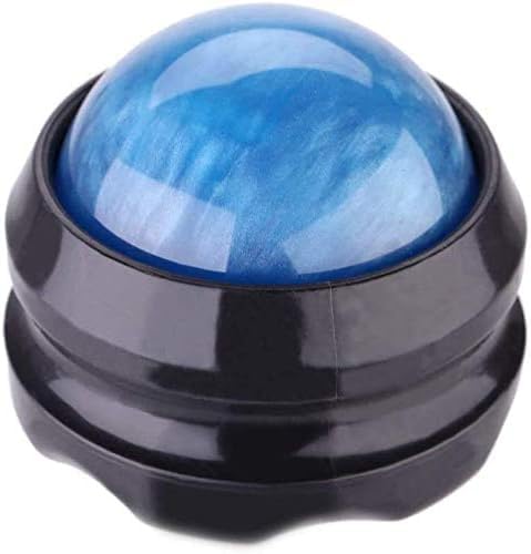 Manual Massage Ball Pain Relief Back Roller Massager Self Massage Therapy and Relax Full Body Tools for Sore Muscle Joint Pain Essential Oils or Lotion Relax (Blue) - color: Blue