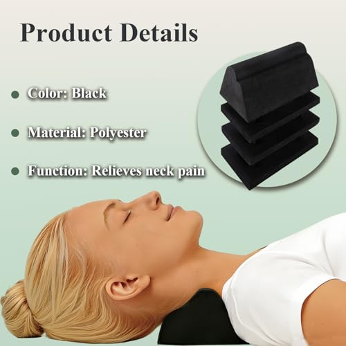 Neck and Shoulder Relaxer, Cervical Neck Support Ergonomic EVA Neck Stretcher Chiropractic Pillows for Pain Relief, Cervical Traction Device for Cervical Spine Alignment, 4 Layer Adjustable