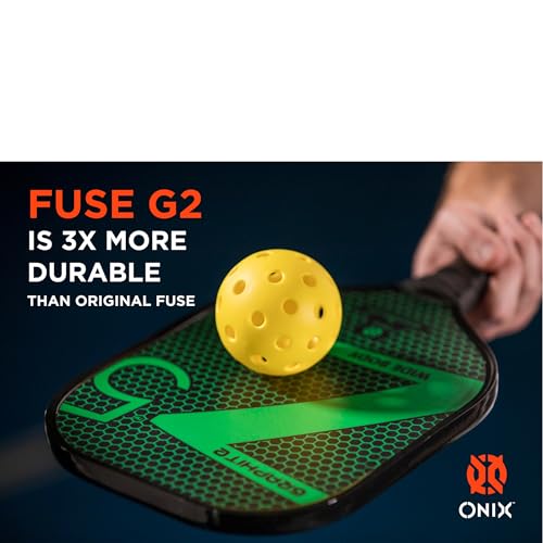 Onix Fuse G2 Outdoor Pickleball Balls USA Pickleball Approved - color: Yellow, size: 6 Pack