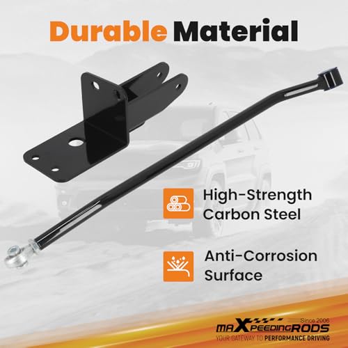 maXpeedingrods Adjustable Front Track Bar for Jeep Cherokee XJ 1984-2001 with 4-6.5" Lift, Panhard Bar Rod with Relocation Bracket - size: for 4-6.5" Lift