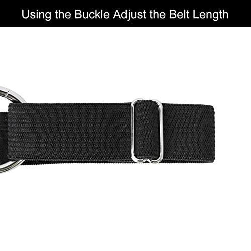 Adjustable O-ring Leg Garter, Elastic Thigh Garters Belt for Women, 1 Pair - color: Black