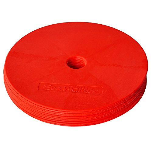 Flat Cones Spot Markers Soccer Basketball Sports Speed Agility Training - color: White