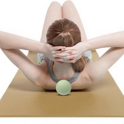 2PCS Firm Massage Lacrosse Balls for Myofascial Release, Muscle Knots, Trigger Point Therapy, Yoga Deep Tissue Massage, Foot Plantar Fasciitis, Muscle Soreness Massager Ball - color: 2 Smooth Massage Ball