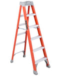 Louisville Ladder 6-Foot Fiberglass Step Ladder, 300-Pound Load Capacity, Type IA, FS1506 - size: 6 feet