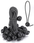 4 Inch Adjustable Ball Bungee Cords, Easy to Adjust from 1" to 4", 40 PCS Ball Tie Downs with UV-Resistance & Superior Elasticity, Great for Tarp, Tent, Pole, Cargo, Holding Wire and Hose, etc - size: 4 inch, style: Ball Bungee