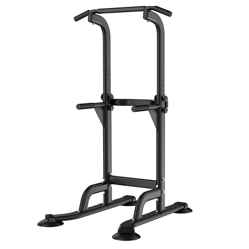 Power Tower for Home Gym, Pull Up Dip Station - Adjustable Freestanding Pull Up Bar with 300 Lbs Capacity, Heavy Duty Construction, Easy Assembly, No Wall Needed