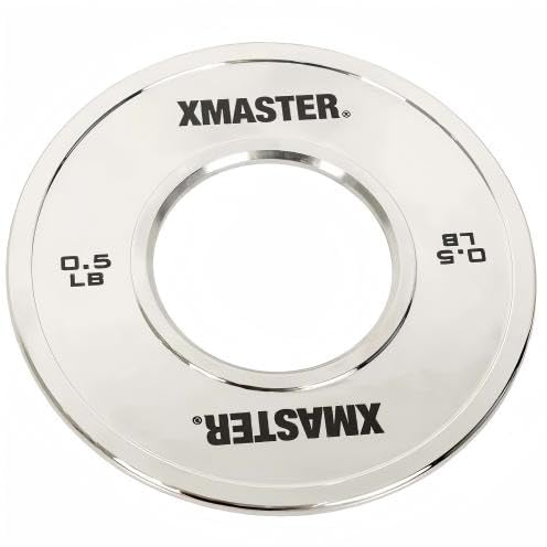 XMASTER FITNESS Chrome Steel Change Plates - size: 0.5LB Pair