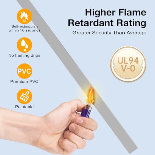 Delamu 157in Cord Covers for Wires on Wall, Cord Hider for 1 Cord, Paintable Cable Hider, Cable Management Wire Covers for Cords, W0.55 H0.4in, Grey - color: Grey, size: 157in L x 0.55in W x 0.4in H