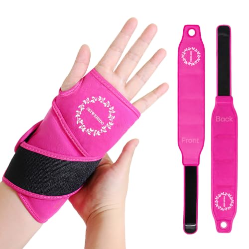 Wrist Ice Pack Wrap for Discomfort Reducing, Gel Ice Packs for Injuries Reusable for Wrist Pain, Hot & Cold Compress, Extended Coverage, Enhancing Comfort and Soothing Fatigue (Hot Pink) - color: Hot Pink