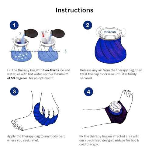 Ice Cold Pack Reusable Ice Bags Hot Water Bag for Injuries, Hot & Cold Therapy,for Hot Therapy is 60℃ (9 inch) - size: Medium