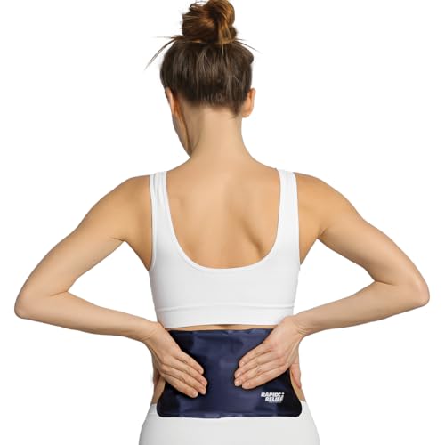 Rapid Relief Ice Pack Large 8 x 12 Hot or Cold Compress Flexible When Frozen Ice Pack for Back, Knee, Shoulder and Muscle Pain, Reusable Hot or Cold Therapy - size: Large (Pack of 1)