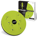 Figure Trimmer Ab Twister Board for Exercise Waist Twisting Disc Acupressure Nodes - color: Lime Green