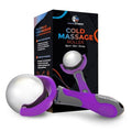 PRIME Fitness Cold Massage Roller Ball | Cold Therapy | Ice Roller Ball with Handle | cryo Stick | Relieve Muscle Pain (Purple) - color: Purple