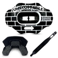 DAMAGE CONTROL Youth Football Mouth Guard – Breathable No Boil Mouthpiece, Protects Lips & Teeth, Works with Braces, Includes Helmet Strap – Sports Gear & Accessories (Unstoppable) - color: Unstoppable