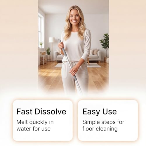 Multiple Effect The Floor Clean, 100 Piece Floor Cleaning Tablets, Multi-Effect Floors Cleaning Tablets, For Hardwood Laminate,Tile Walls Bathrooms & Kitchen,Offices (300PC) - color: 300PC