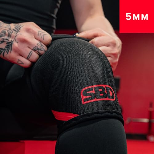 SBD 5mm Weightlifting Knee Sleeves - IWF Compliant - Made for Olympic Lifts | Built for Training & Competition