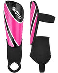 BROTOU Shin Guards Soccer Youth, Soccer Shin Guards for Kids 3-15, Light Weight Adjustable Straps Shin Pads Protection Equipment with Ankle and Leg Calf Protection - color: PINK, size: Small