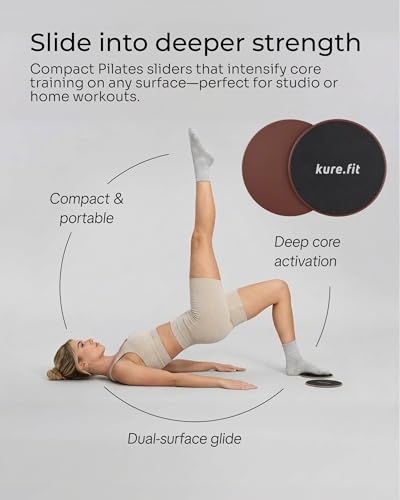 Pilates Kit for Women – Home Pilates Equipment Set with Ring, Ball & Resistance Bands | Pilates Starter Kit with Accessories in Gift Box - color: Cocoa, style: Core Kit - 10PC