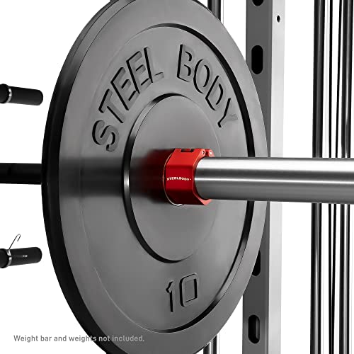 Steelbody Olympic Barbell Lock Jaw Collars - style: Aluminum - Red