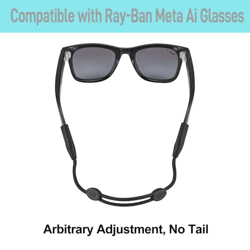 Glasses Strap for Ray-Ban Meta and Wide Frame Glasses –Adjustable Sunglasses Straps Cords for Men Women kids-Eye Glasses Holders, Eyewear Retainer Accessories-3pcs 14in Black/Brown/Blue - color: 3pcs Black/Brown/Blue