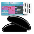 GMS Optical Adhesive Silicone Nose Pads for Glasses |1.3mm Ultra-Thin, 18mm Large | Non Slip Glasses Grips for, Sunglasses and Eyewear w/Super Sticky Backing, Eyeglass Accessories (10 Pairs, Black) - color: Black - 10 Pair