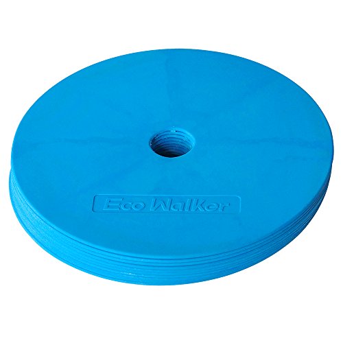 Flat Cones Spot Markers Soccer Basketball Sports Speed Agility Training - color: Blue