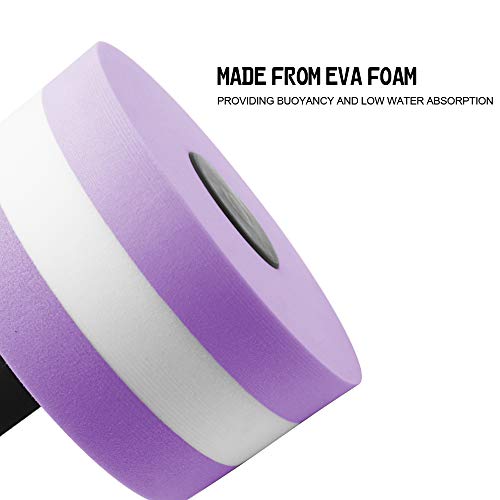 Water Dumbbells, 2Pcs Foam Barbells Water Aerobics Weight for Pool Exercise | EVA Foam, Aquatic Pool Fitness, Exercise Equipment, Lightweight, High Density, Water Resistance Weight Loss for Therapy - color: Purple