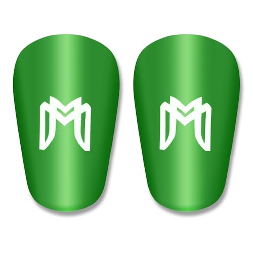 MediCaptain MiniGuards - Mini Shin Guards for Soccer Players - Tiny Shin Pads for Men, Women, Teens - Miniature Shin Guards 3.9 x 2.4 inch - Perfect for High Level Soccer Athletes - color: Green