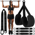 Pull Up Assistance Bands – Heavy Duty Adjustable Pull Up Assist Bands with Foot & Knee Support for Pull Up Bar, Pull Up Resistance Bands for Home Gym, Strength Training Equipment, Black