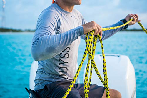 Airhead 1-6 Person Tow Rope for Towable Tubes, Heavy Duty Boat Towline for Tubing, UV Resistant 16 Strand Polypropylene with Rope Keeper, up to 6,000 lb Break Strength - size: 6 Person